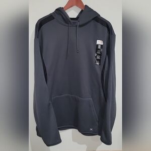NWT Gray Exersion Scuba Look Hooded Sweatshirt. Size XL